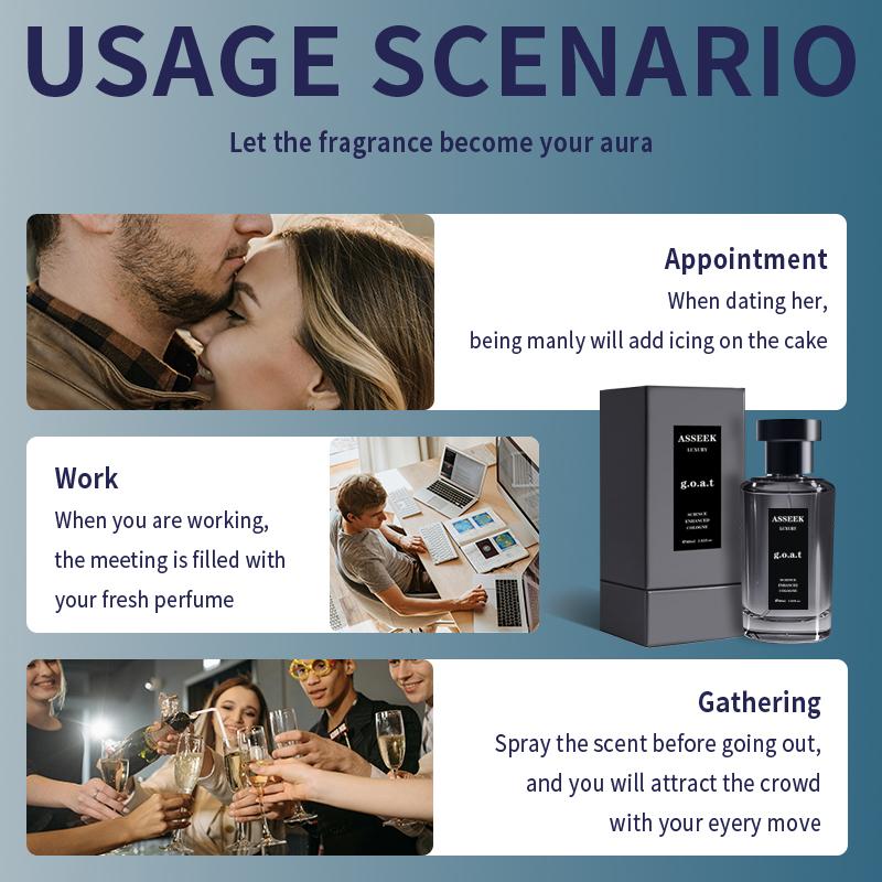 ASSEEK Fragrance Collection  Oceanic Scent  Woody Amber Fragrance  Long-Lasting Floral Notes  Infused with Sicilian Citrus and Jasmine Essential Oil  The Perfect Choice for Dates, Daily Life and Parties