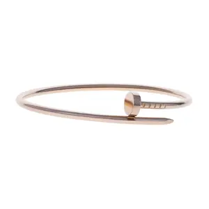 Pre-owned Cartier Juste Un Clou Small Bangle Bracelet Size 16