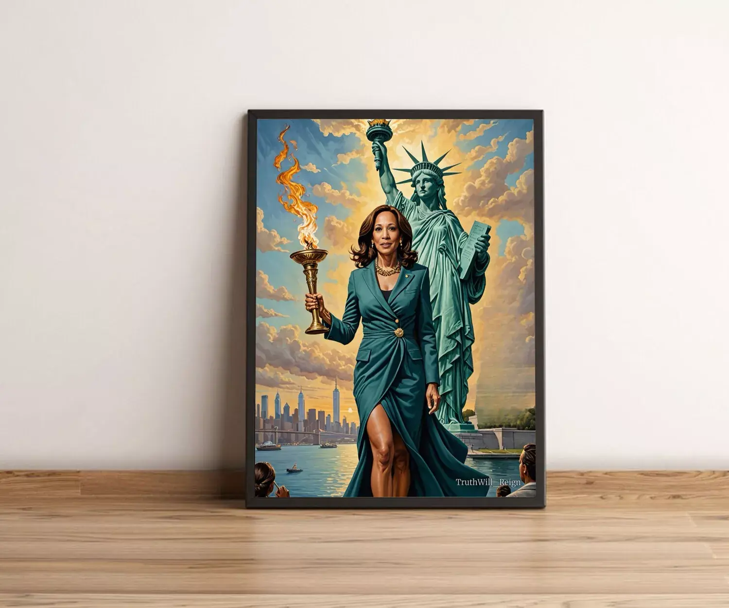 Kamala Harris For President 2024 Madam President Goddess Of Freedom Poster