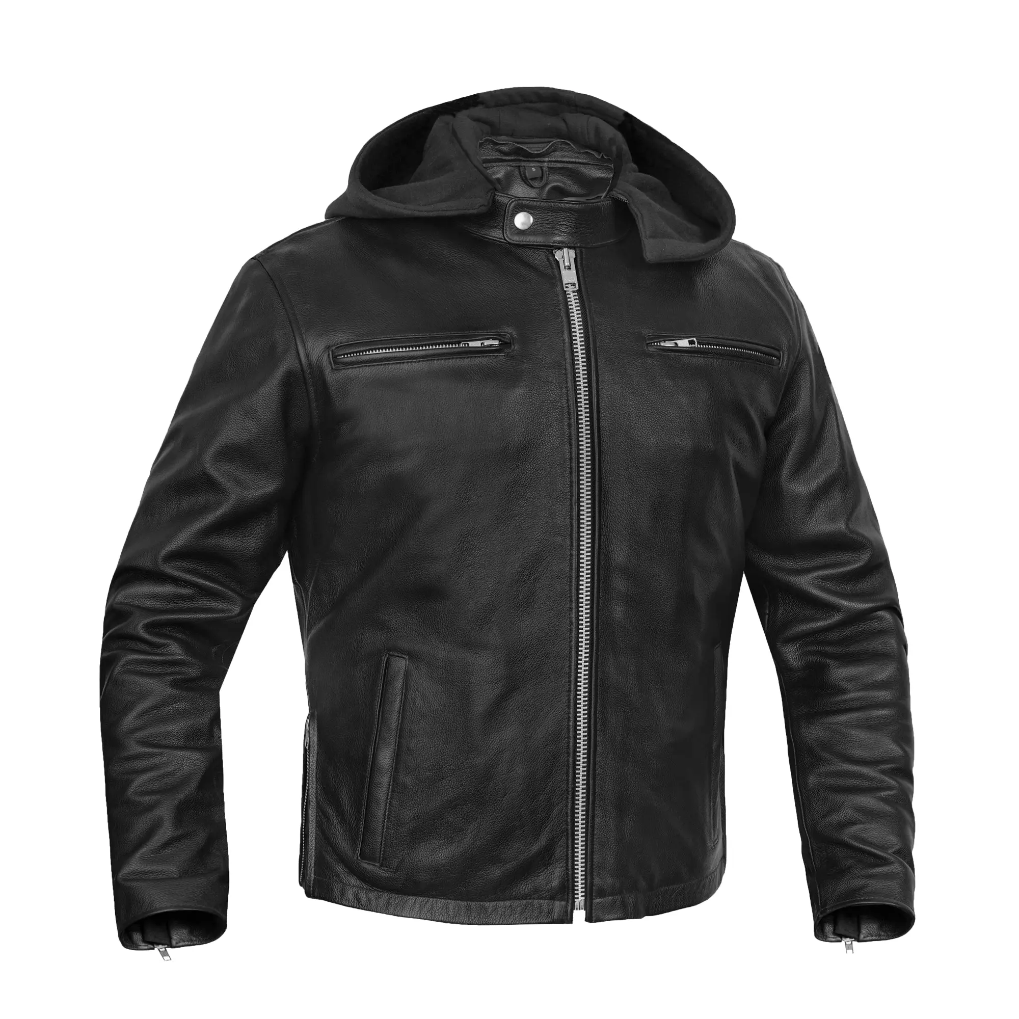 DANIEL SMART Stormhawk Men's Leather Motorcycle Jacket