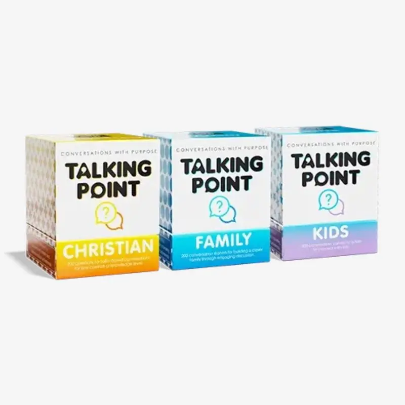 Talking Point Christian Family Kids Core Packs - Christian Conversation Starters for Faith-Filled Home Quality Time with Loved Ones