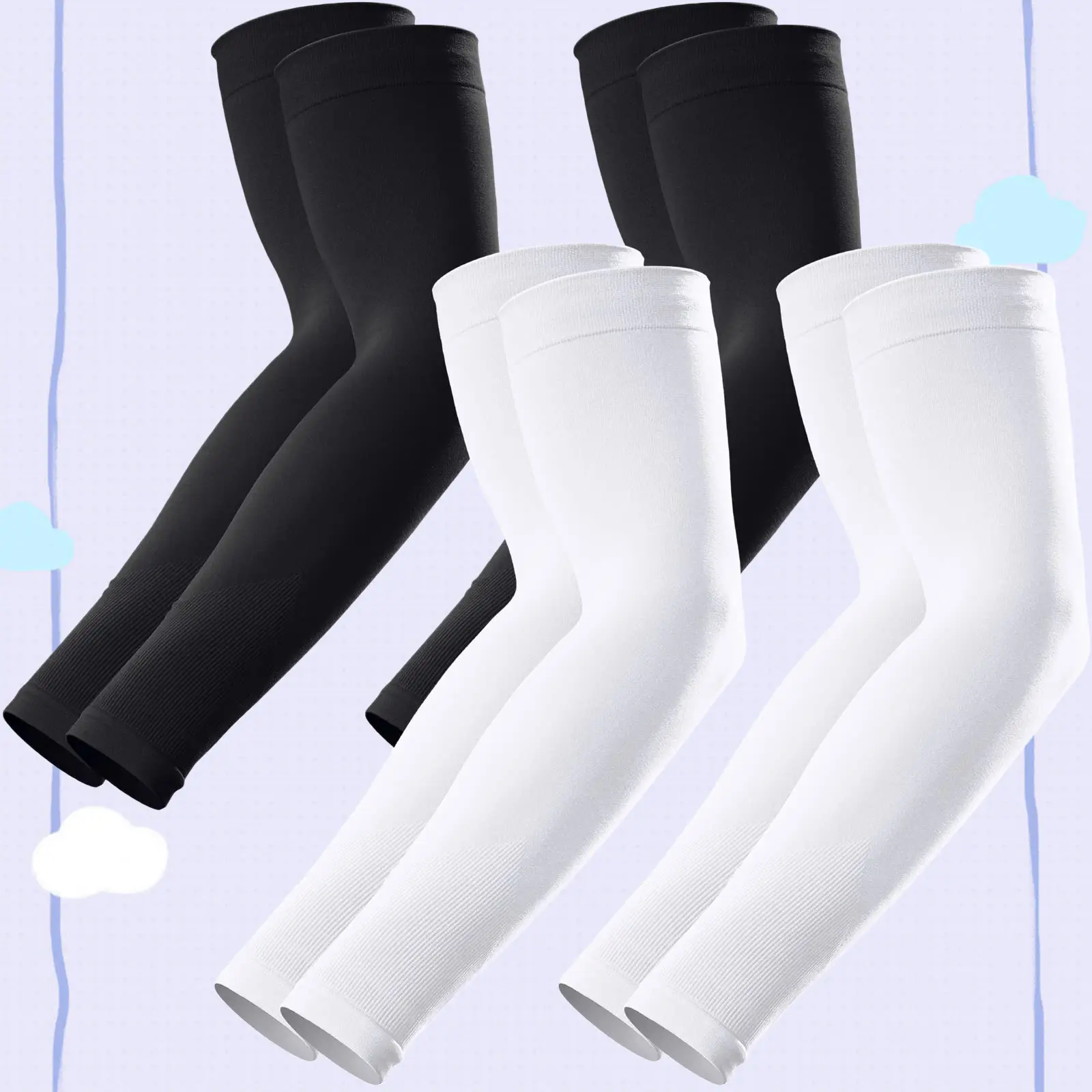 Arm Compression Sleeves for Men/Women Basketball Shooting Sleeve Youth Sports Cooling Sun Protection Football Baseball