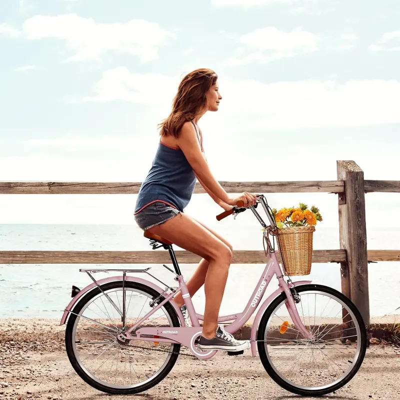 Max4out Adult City Bike, 24-26-Inch Upright Comfort Beach Cruiser