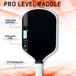 Hyperion Pro IV 16mm 14mm Pickleball Paddle GEN 4 TFP Foam Core with T700 Carbon Fiber Surface for Explosive Power and Expanded Sweet Spot
