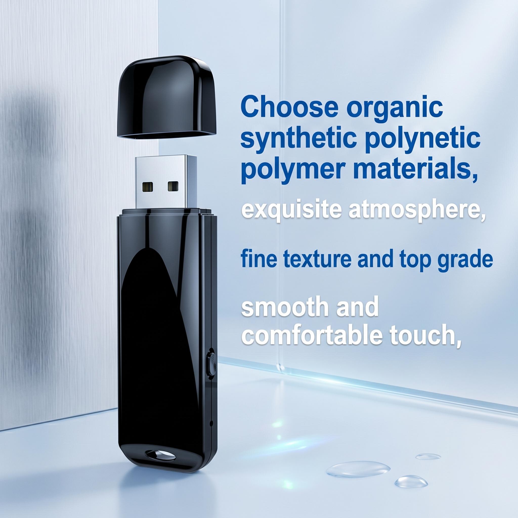 USB voice recorder - dual function, intelligent voice activation, timestamp sorting, high-definition noise reduction, automatic saving upon power loss, suitable for meetings, study, and interview records.