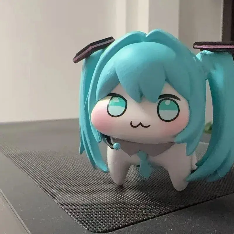 Doro Hatsune Miku Action Figures Q Version PVC Anime Model Figures Kawaii Cartoon Cute Desktop Decoration Toy Doll Gift