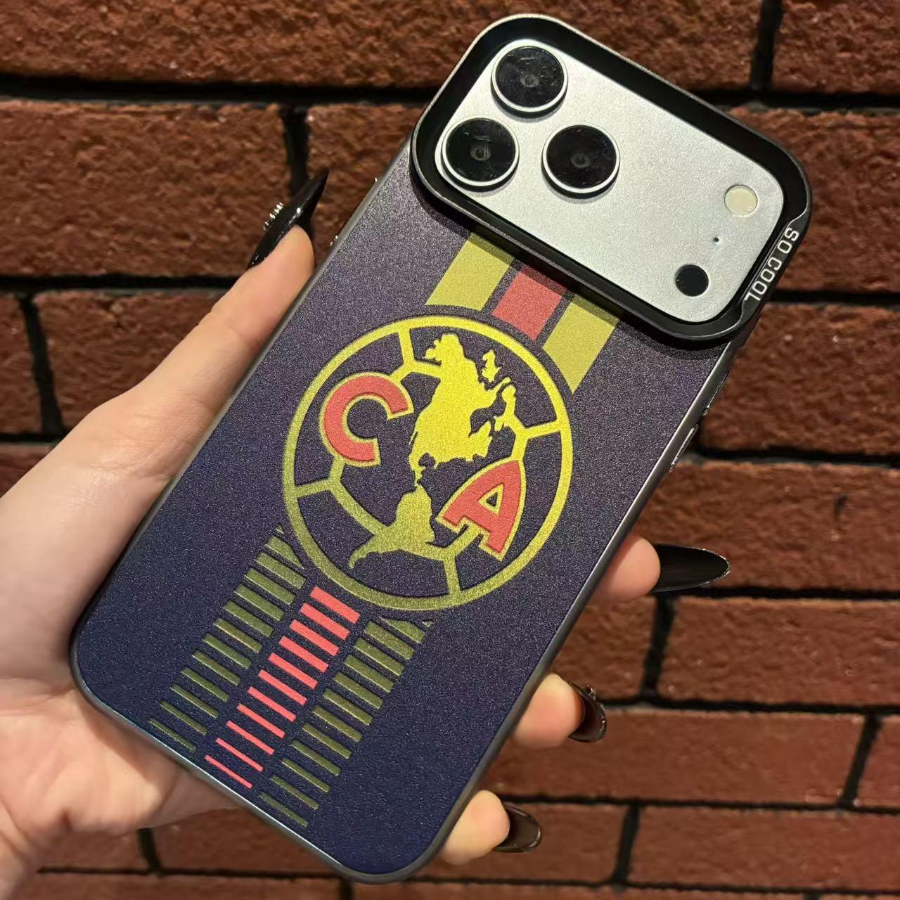 CA Las Águilas pattern Phone Case for iPhone 14/13/12/11/Xs Pro Max Plus & Samsung Galaxy 7/15/16/22/23/24/25/26 Ultra/Plus, Full Camera Protection, 4-Corner Shockproof, Anti-Drop