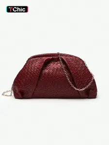 Women's Fashionable Plain Color Quilted Design Crossbody Bag, Casual Versatile Shoulder Bag for Daily Used, Trendy All-match Commuter Bag