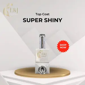 E&J Supply Top Coat Super Shiny - High Gloss Finish for Long-Lasting Nail Polish - Perfect for Manicures and Pedicures
