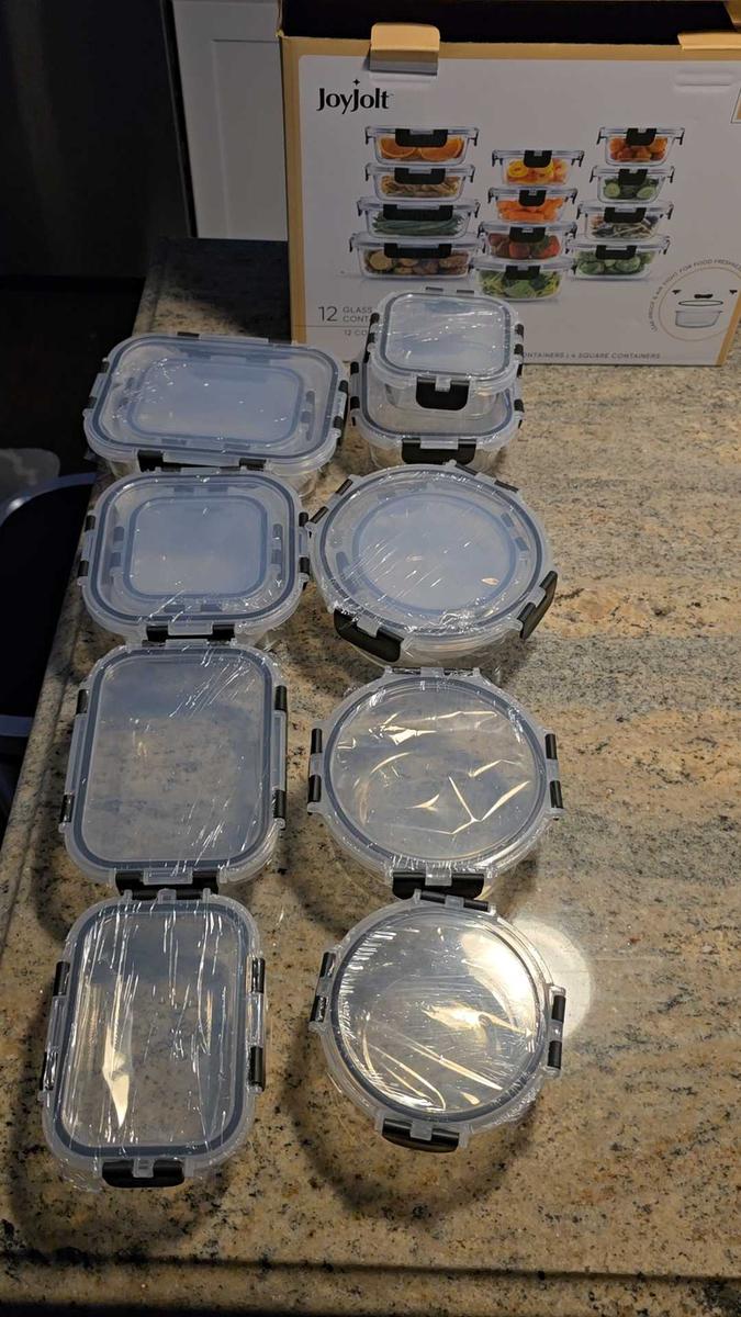 Item: Black, Food Storage Containers