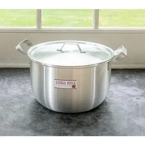 Stock Pot, 10.5 " Cookware with Lid Aluminum