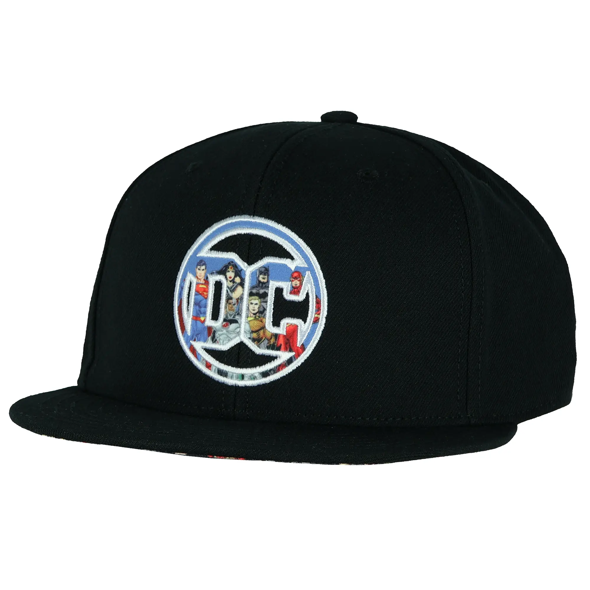 DC Comics Justice League Hat Men's Superman Wonder Woman Batman The Flash Embroidered Snapback OSFM