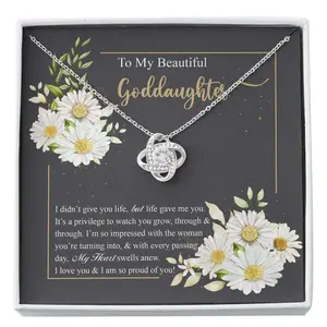 Goddaughter Necklace, Gift For Goddaughter, Goddaughter Gift, Gift From Godmother Custom Necklace, Beautiful Necklace for Daughter - Perfect Gift for Birthdays, Holidays, or Special Occasions