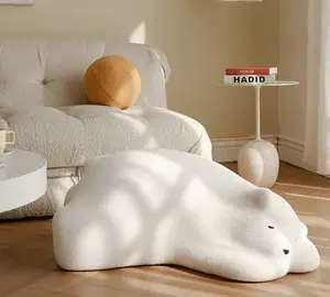 Lyfairs White Bear Dune Chair Stool