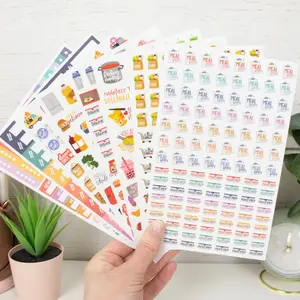 Planner Stickers - Meal Planning Pack with Customizable Designs for Effective Planning and Organization