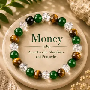 ARPURRAINA Tiger Eye Stone Money Attraction Bracelet, Jewelry Gift For Men And Women,, Brings  Self-esteem first  bracelet pulsera  amatista unity  bracelet protection bracelet encouragement gift fashion artificial Colorblock  Crystal Bracelet