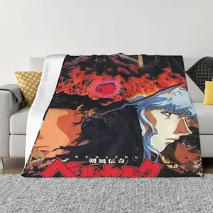 Berserk Anime 000309 Camping Knee Blanket print blanket Winter Blankets Thin Wadding Blanket Throw Blanket