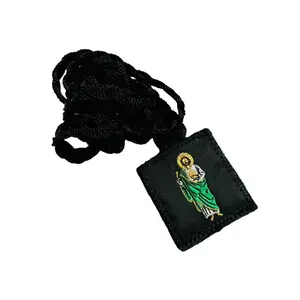 St Jude and Our Lady of Guadalupe Rope Scapular Necklace