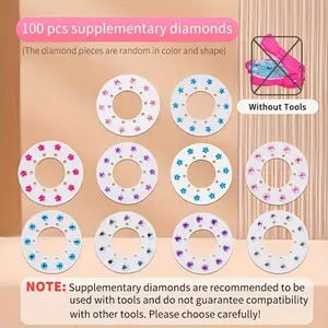 Glam DIY Hair Jewels Stamper, Radiance Collection, Click-To-Apply Rhinestones & Glitter, Easy Hairstyle Tool for Girls, Perfect Holiday Gift, Star