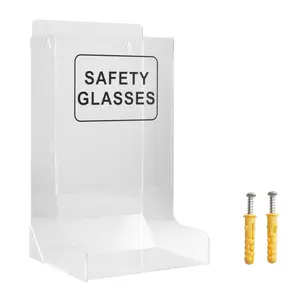 Safety Glasses Case Acrylic Storage Holder for Industrial Dental and Laboratory Environments Transparent Holder for Disposable Goggles or Wall-Mounted Toy Snack Organiser