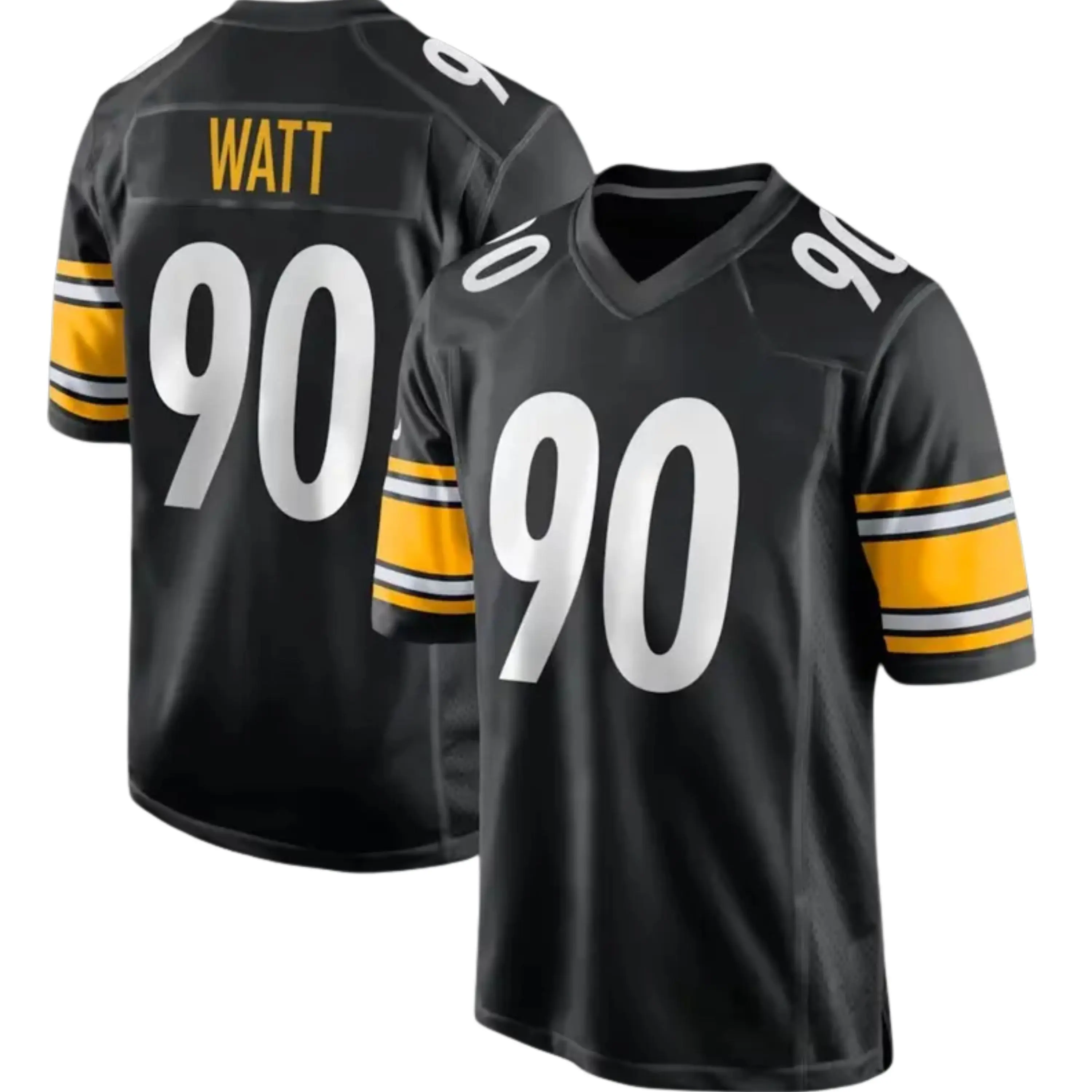 Unisex Football inspired Home Game Jersey - Black