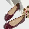 【Black Friday】Women's Elegant Solid Color Bowknot Design Flat Shoes, Fashionable Comfortable Round-Toe, Casual Lightweight Breathable Ballerina Flats for Daily Wear