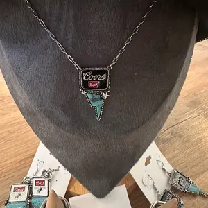 Western Style Coors Cowgirl Chain Necklaces