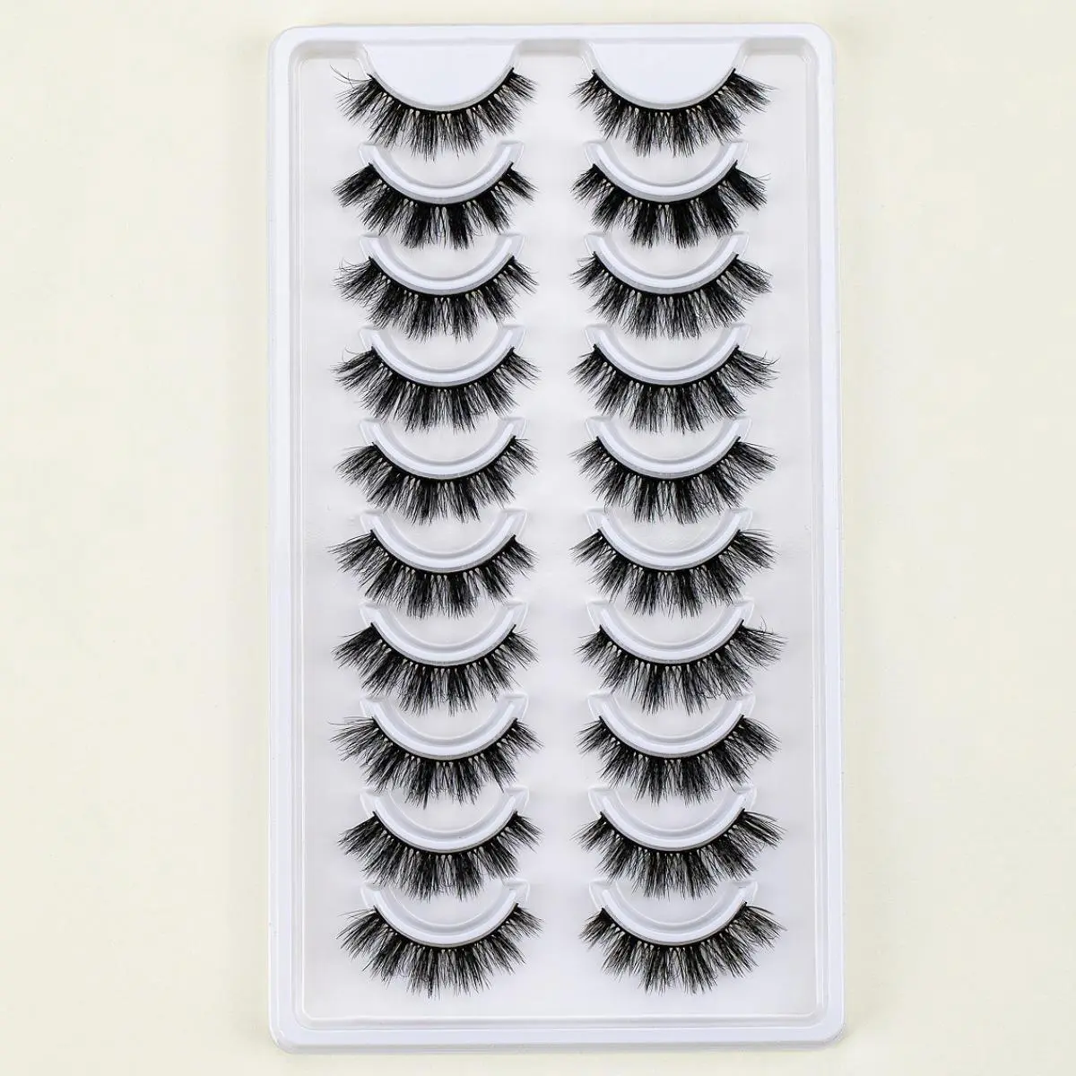 Natural False Eyelashes, 10 Pairs Natural Faux Lashes, Volumized False Eyelashes For Women And Girls Makeup Enhancement, False Eyelash Extensions, False Eyelash Set, Volume Lashes, Fake Eyelashes