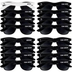 Bachelor & Bachelorette Sunglasses - Pack of 16 Team Bride/Team Groom and Bride/Groom Sunglasses - Bridal Party Gifts Bachelorette Party Supplies | Wedding Sun Glasses Bridesmaid Favors Groomsmen