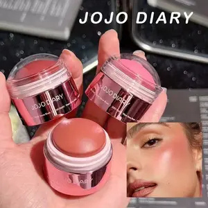 Dual-Use Blush Cream for Lips And Cheeks - Matte, Pearl, Glitter Finish Suitable for All Skin Tones, Instantly Brightens Complexion - Can Be Used Wet Or Dry - Long-Lasting And Smudge-Proof - Medium Coverage - Suitable for All Skin Types