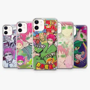 Saiki K Phone Case Kusuo Reita Anime Cover Compatible with iPhone X, 11, 12, 13, 14, 15, 16, 17 & more