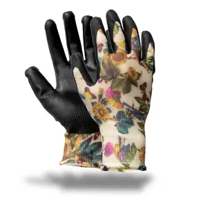 PU Cut Resistant Gardening Gloves - Garden Flower