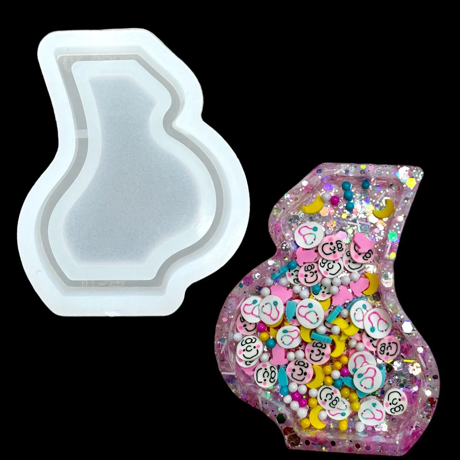 Pregnant Mother Belly Shaker Mold