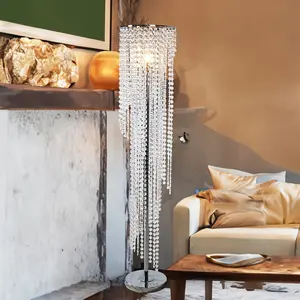 Elegant Crystal Floor Lamp Bedroom Living Room