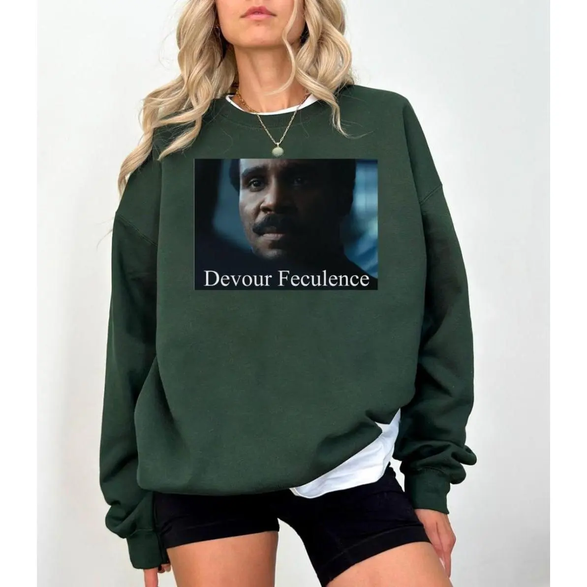 Mr. Milchick Shirt, Trendy Severance TV Show Tee, Devour Feculence T-Shirt, Lumon Macrodata Refinement Outfit, Sci-Fi Fan Gift