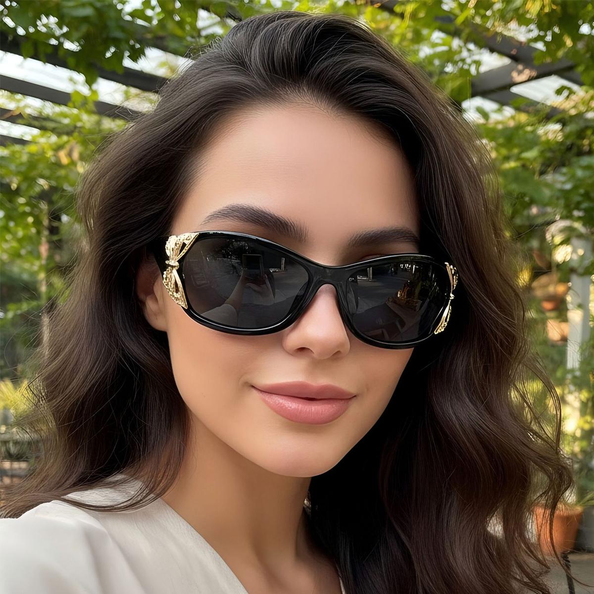 3 Pairs Y2K Sunglasses for Women, Fashion Wrap Around Butterfly Design Sun Glasses with UV400 Protection