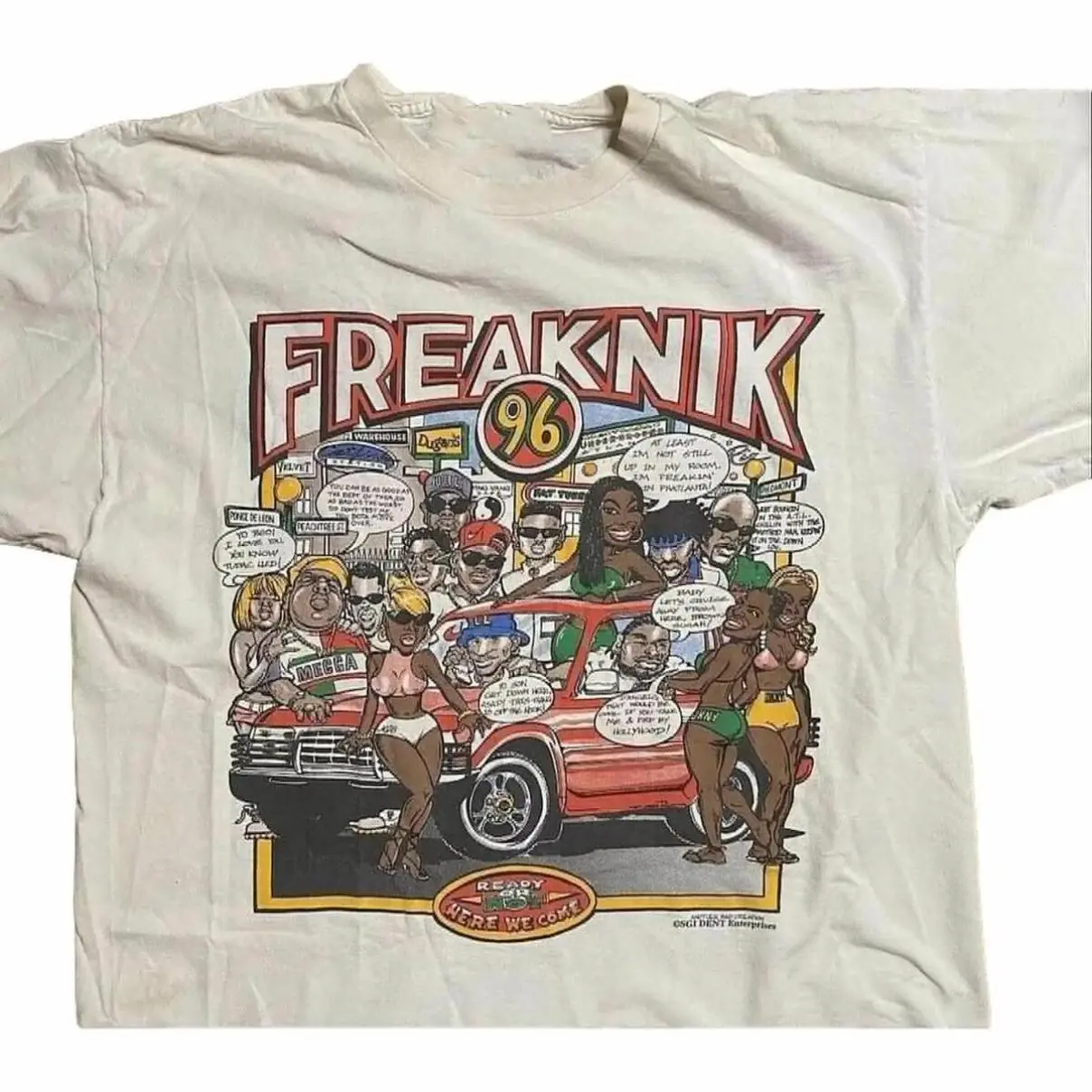 Freaknik T-Shirt Tupac, Biggie, Brandy, MJB Atlanta, Country Music Shirt, Shirt For Fan Crewneck Fitted Shortsleeve Menswear Top