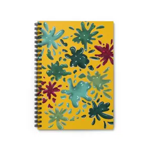 Paint Splash Spiral Notebook - Ruled Line