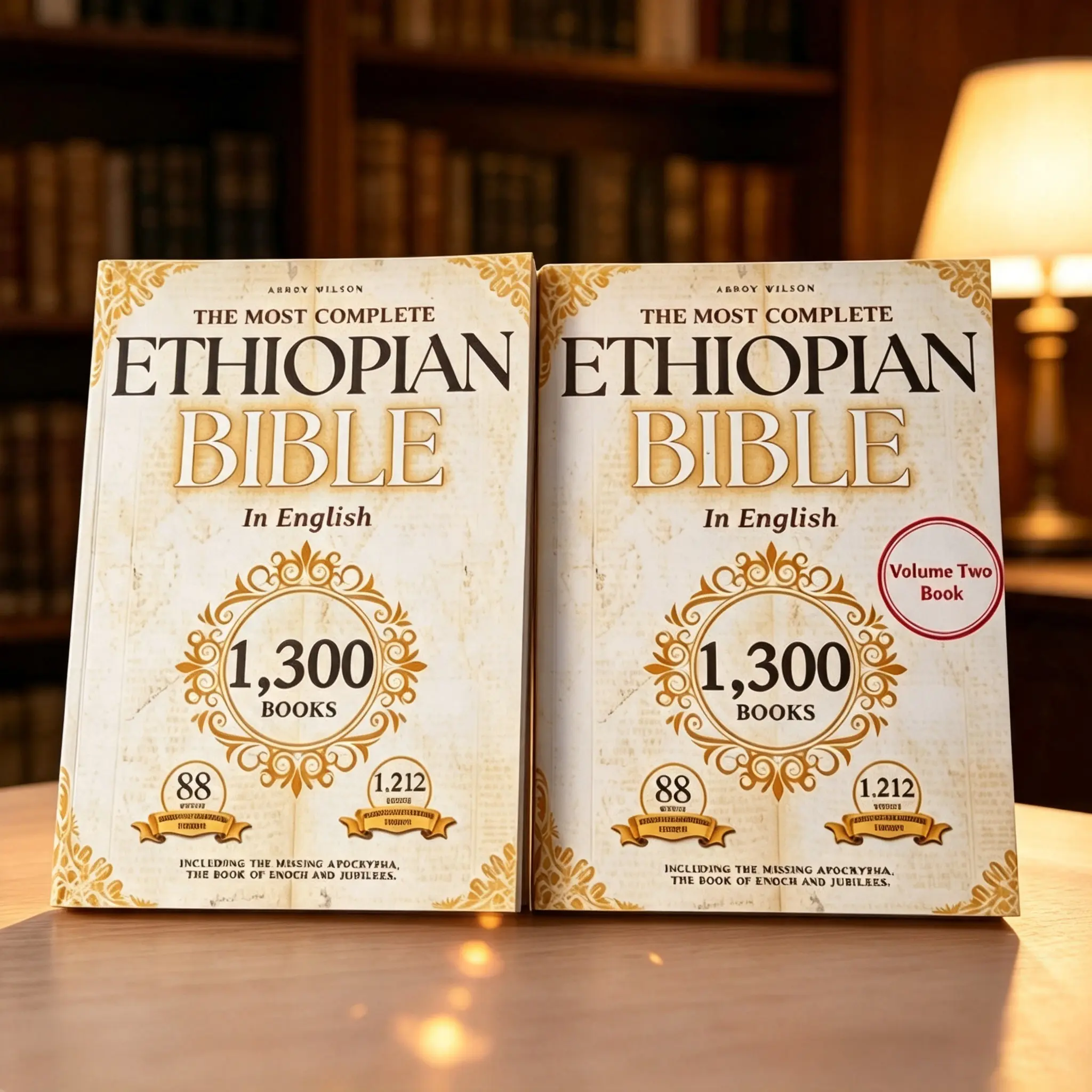 The Most Complete Ethiopian Bible English Version 2 Pack, 1300 Books with Book of Enoch & Jubilees Apocrypha