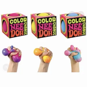 NEEDOH Color Change Squishy Ball Sensory Fidget Stress Toy Viral- YELLOW PINK OR BLUE