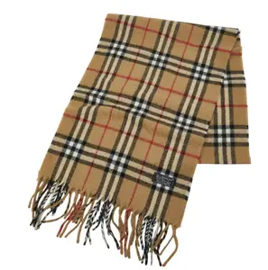 Pre-owned BURBERRY 1 Small Leather Goods Nova Check Muffler Beige GZ