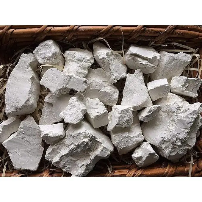 Kaolin Edible Clay Chunks, 4 oz (113 g), Natural for Eating