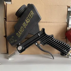 Small Pneumatic Sandblasting Gun Portable Gravity Sandblasting Gun High Pressure Sets of Tools Electric Accessories Hardware