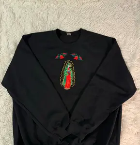 Virgin de Guadalupe Embroidery Sweatshirt