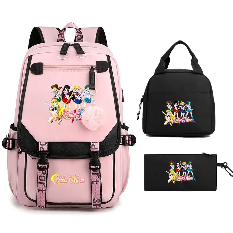 Sailor Moon Lightweight Ergonomic School Backpack for Elementary School Girls
