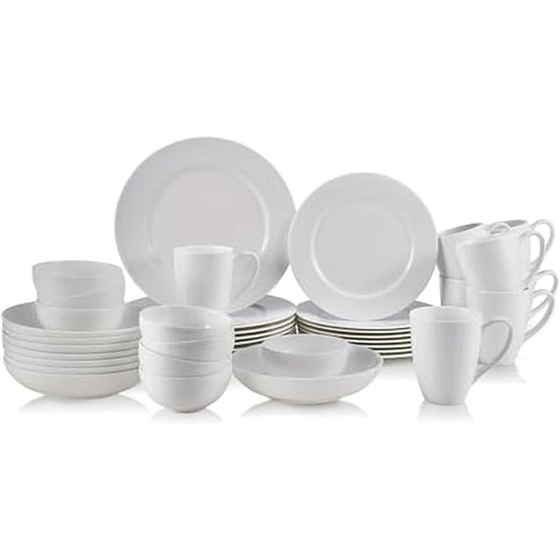 40-piece tableware set suitable for 8 people, lightweight and durable ...