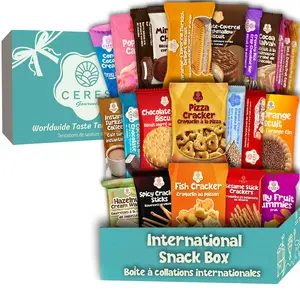 Snack Box Variety, 22 Count Premium Rare Snack Food Gifts with Suprise Item for Fun, Mystery Box Snacks, European Snacks for Adults and Kids for Christmas Thanksgiving and More