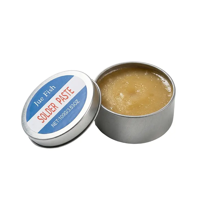 100g No-Clean Flux Paste - Soldering Tool for PCB Repair, 18650 Batteries, Stainless Steel Wires, Easy Application, Strong Joints