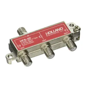 3-Way HD RF Cable TV 2150 Mhz Splitter