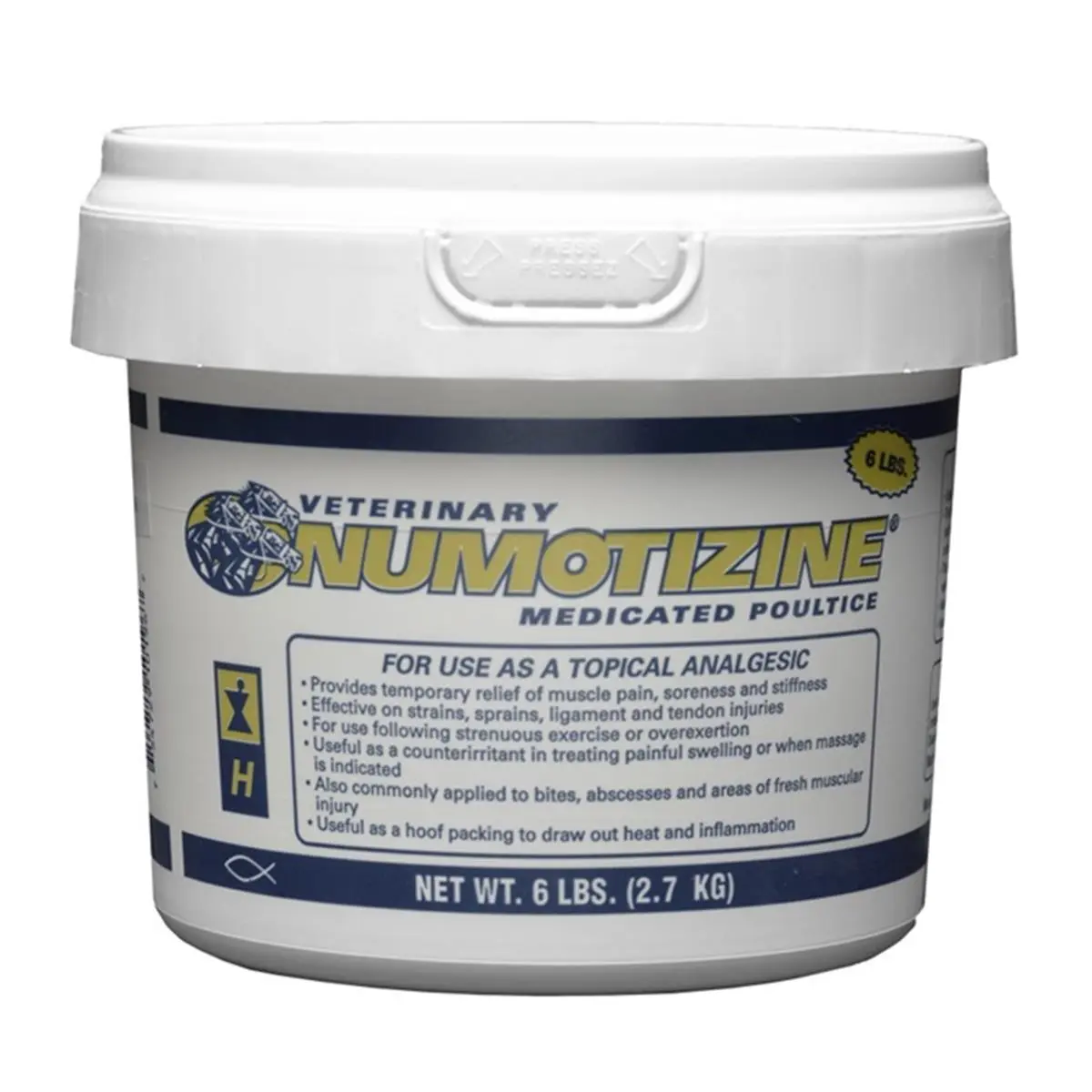 212 MAIN Numotizine 517 6 lbs Medicated Poultice, Topical Analgesic for Equestrian Muscle Pain Relief, Relieves Soreness